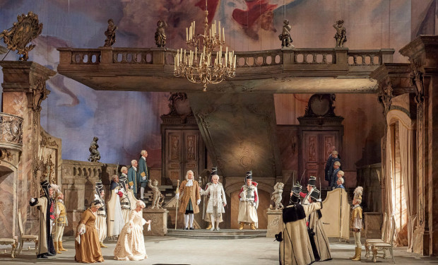 Teaser Panorama, Staatsoper, Szene aus "Der Rosenkavalier": 