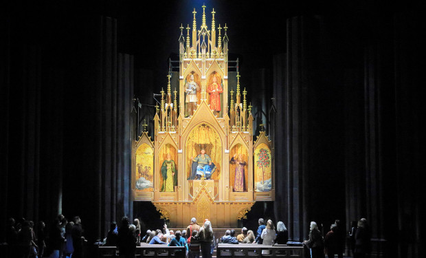 Teaser Panorama, Bayerische Staatsoper, Szene aus "Das Rheingold": 