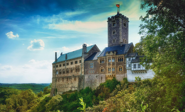 Blick auf die Wartburg bei Eisenach  