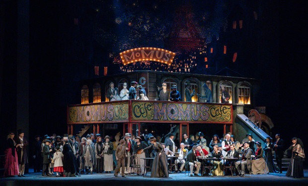 Szene aus "La Bohème" an der Staatsoper Prag      
