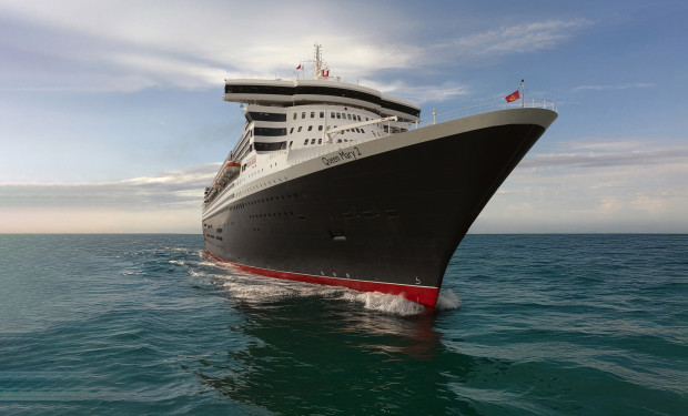 Die Queen Mary 2 auf See