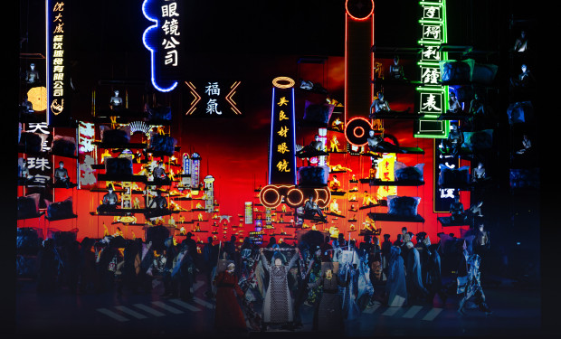 Szene aus "Turandot" an der Bayerischen Staatsoper München