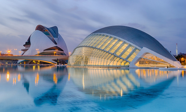Valencia Valencias »Stadt der Künste und der Wissenschaften« mit "Palau de les Arts Reina Sofia«
