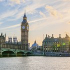 Stadtansicht mit Big Ben und Themse 