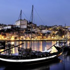 Abendansicht vom Hafen in Porto