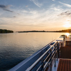 Abendstimmung auf dem Sonnendeck der Amadeus Nova