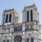 Blick auf die Türme von Notre Dame in Paris