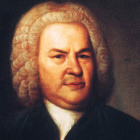 Gemälde des berühmten Komponisten, Organisten, Cembalisten und Violinistin Johann Sebastian Bach von Elias Gottlob Haußmann