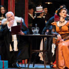 Szene aus "La Bohème" an der Staatsoper Prag      