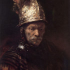 05 Leipzig, Museum der bildenden Künste, Ausstellung "Impuls Rembrandt", Der Mann mit dem Goldhelm: 