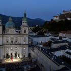 05: Der Domplatz bei einer Aufführung des "Jedermann"    