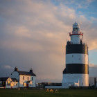 Abendhimmel mit Leuchtturm in Wexford   