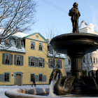 Das Schillerhaus in Weimar im Winter   