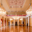 Ein Saal im renovierten Teil des Stadtschlosses Weimar  