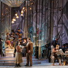 Szene aus "La Bohème" an der Semperoper Dresden