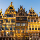 Historische Häuserfassade in Antwerpen