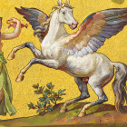 Mosaik am Portal des Nationaltheaters München