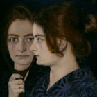 07 Wiesbaden, Museum Wiesbaden, Ausstellung Oskar Zwintscher, Bildnis der Frau des Künstlers, 1901: 