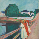 09 Oslo; Edvard Munch, The Girls on the bridge, 1927: 