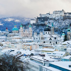 Stadtansicht von Salzburg im Winter