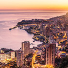 Die Bucht von Monaco im Lichterglanz    