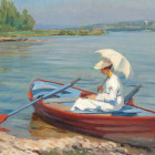 11 Kronberg, Fritz Wucherer, "Am Bodensee", Blick auf die Mainau, 1905, Stiftung Kronberger Malerkolonie: 