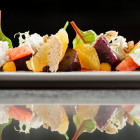 Lueftner Cruises, Amadeus Gourmet Beet, Root Salad with Orange and Goat Cheese