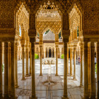 Teaser Panorama, Granada, Alhambra, Hof der Löwen: 