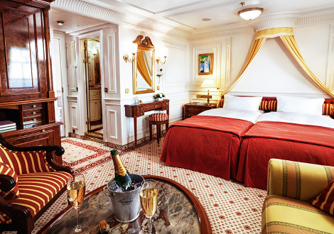 Juniorsuite, Blick in die Kabine der SeaCloud II    