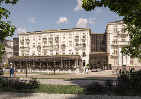 Blick auf Fassade und Eingangsbereich