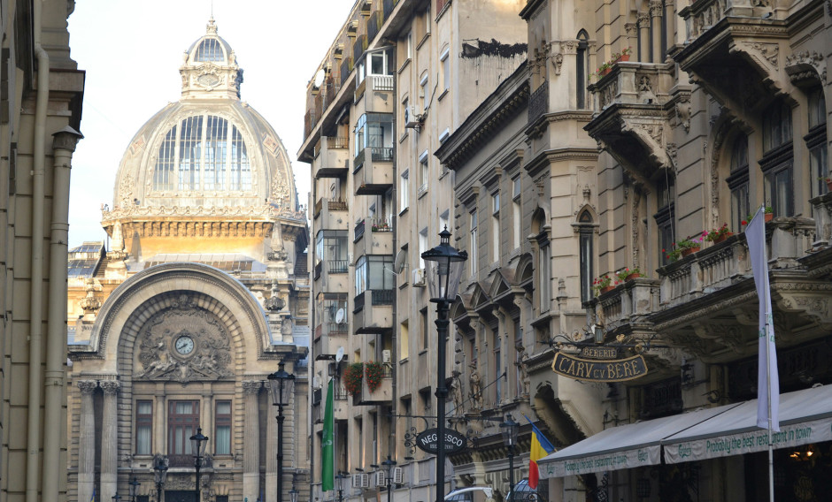 Bukarest Blick in die Innenstadt von Bukarest