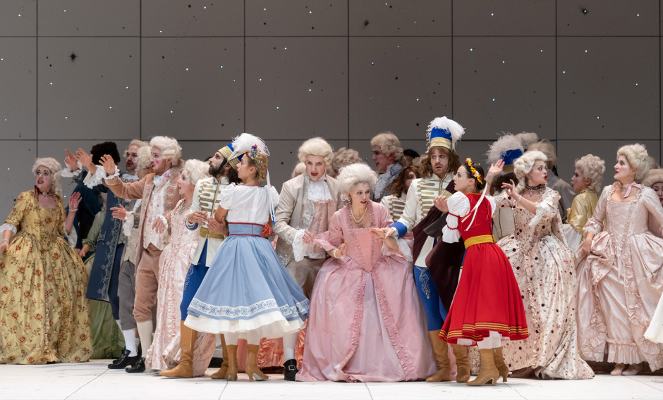 Szene aus "Die Nacht vor Weihnachten" an der Oper Frankfurt