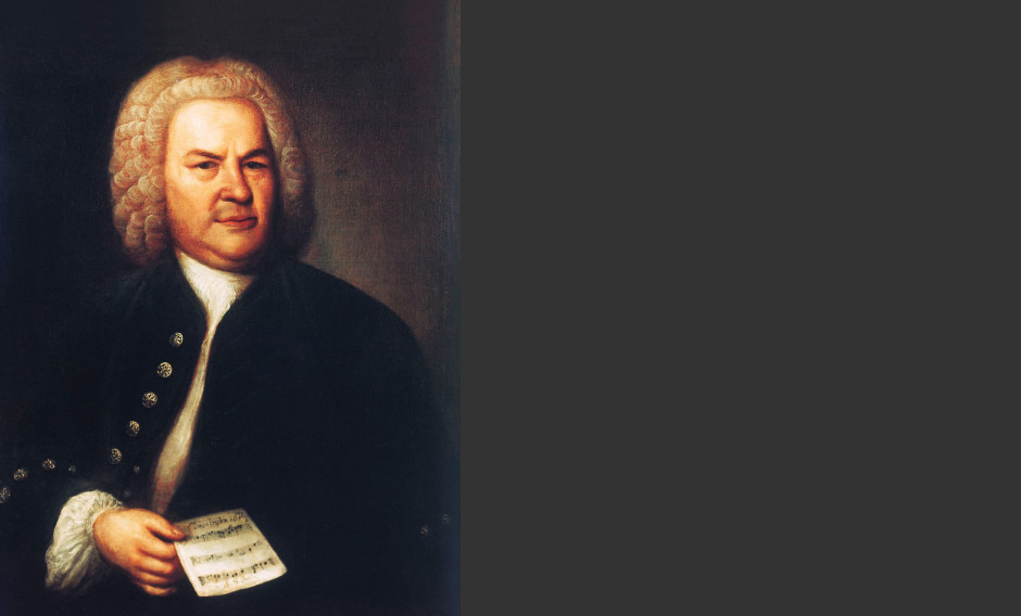 Johann Sebastian Bach Gemälde mit Portrait des Komponisten Johann Sebastian Bach