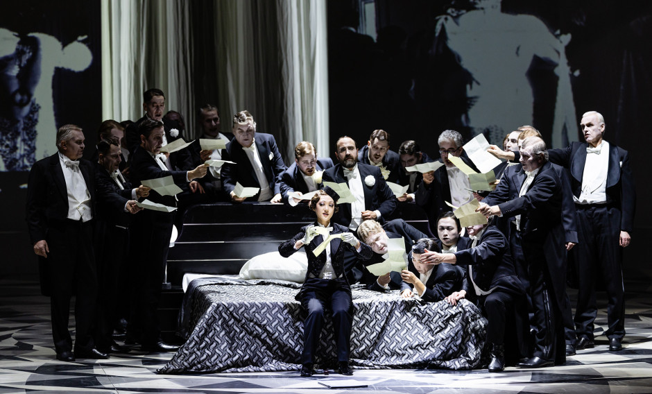 Un ballo in maschera Szene aus "Un ballo in maschera" an der Bayerischen Staatsoper