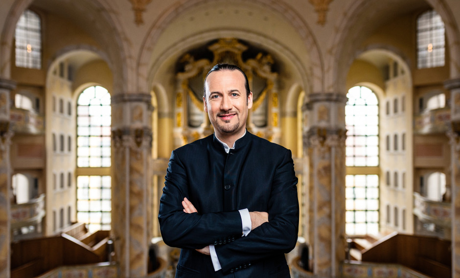 Portrait des Frauenkirchenkantors Matthias Grünert   