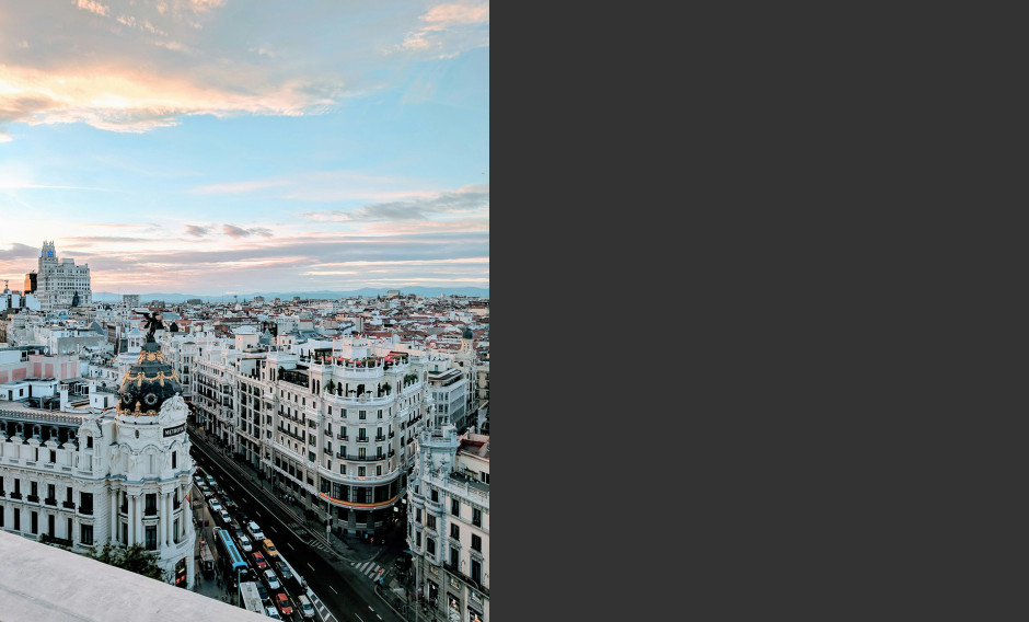 Stadtansicht von Madrid    