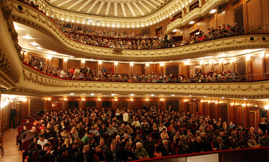Nationaltheater Sofia Blick in den Zuschauerraum des Nationaltheaters in Sofia