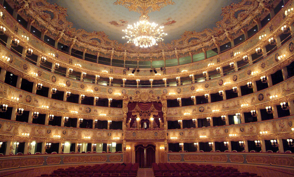 Venedig Zuschauerraum im La Fenice in Venedig