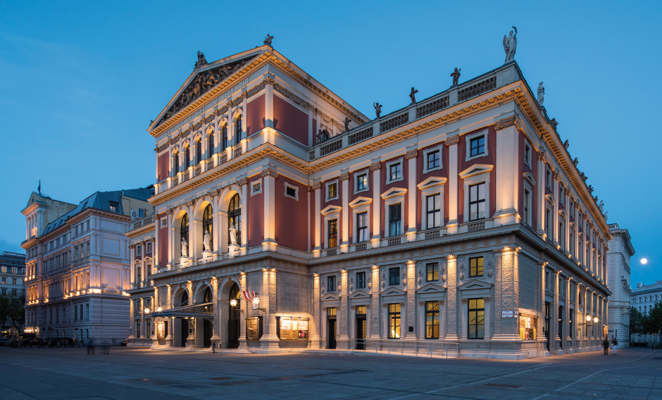 Der Musikverein Wien im Abendlicht    WienTourismus/Christian Stemper