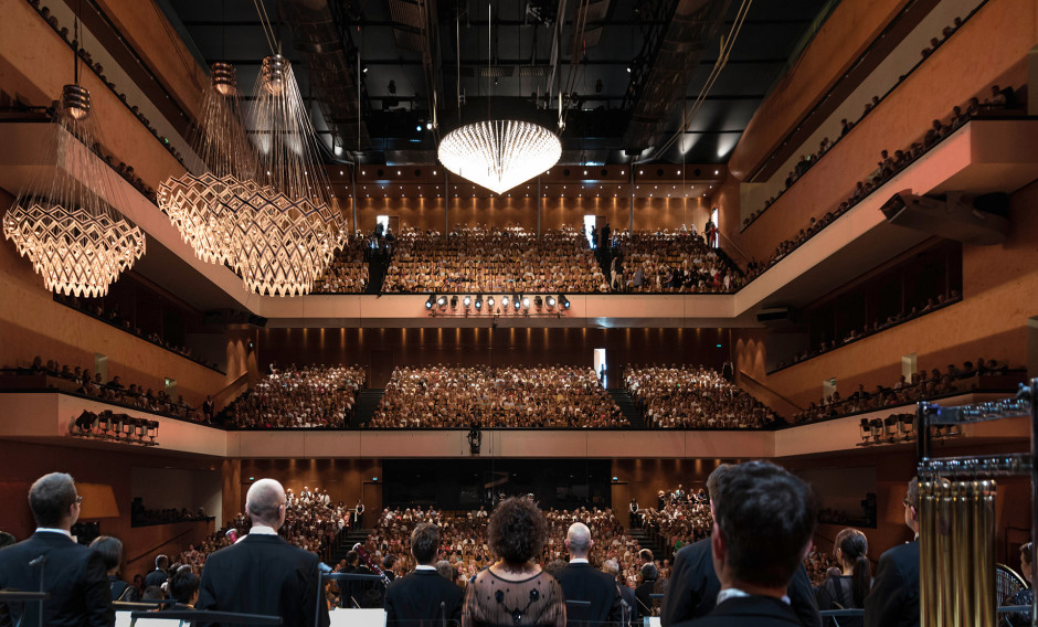 Blick in den Zuschauerraum im Festspielhaus Baden-Baden 