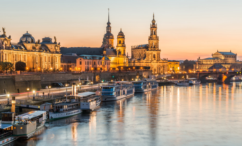 Dresden Der "Canaletto-Blick" auf die Altstadt von Dresden