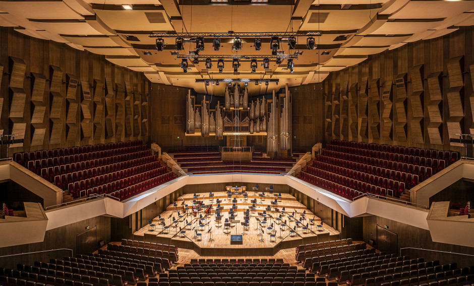 Blick in den Großen Saal des Gewandhauses Leipzig