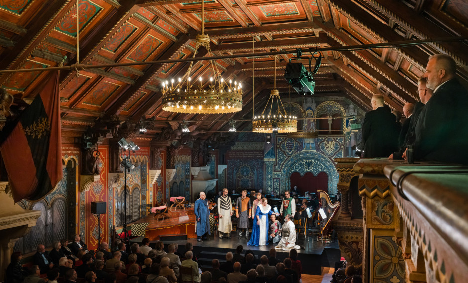 03: Szene aus "Tannhäuser und der Sängerkrieg auf der Wartburg" im Festsaal der Wartburg   