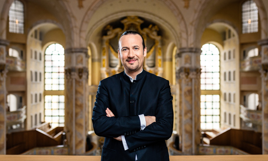 Portrait des Dirigenten und Frauenkirchenkantors Matthias Grünert