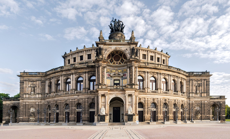 Semperoper Blick auf die Semperoper in Dresden