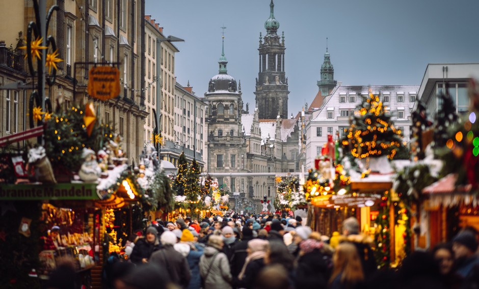 Der Striezelmarkt in Dresden