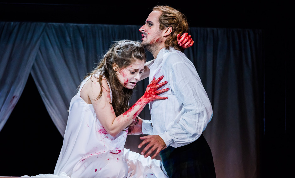 05 Leipzig, Oper Leipzig, Szene aus "Lucia di Lammermoor": 
