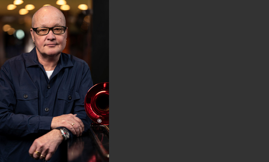 Portrait des Trompeters Nils Landgren