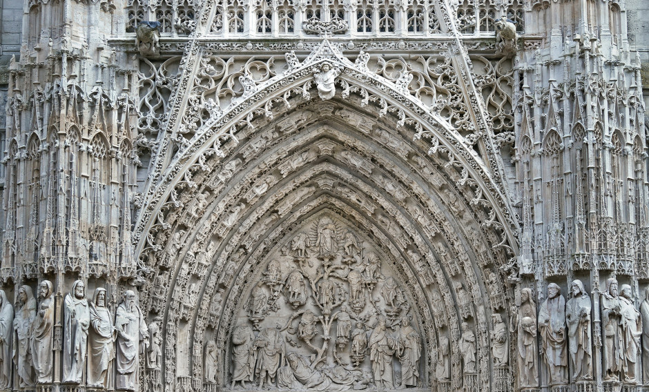 Das Portal der Kathedrale in Rouen