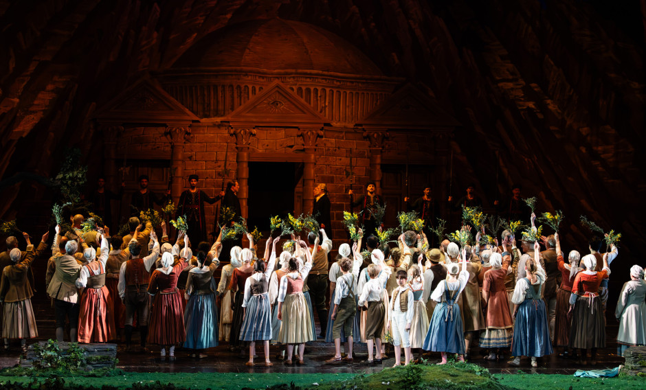 Szene aus "Die Zauberflöte" an der Bayerischen Staatsoper   